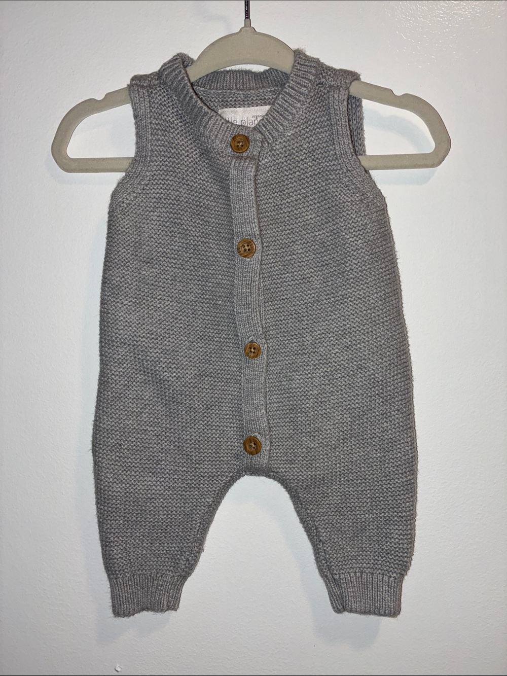 Carters Little Planet Gender Neutral Gray Sweater Outfit One Piece Newborn